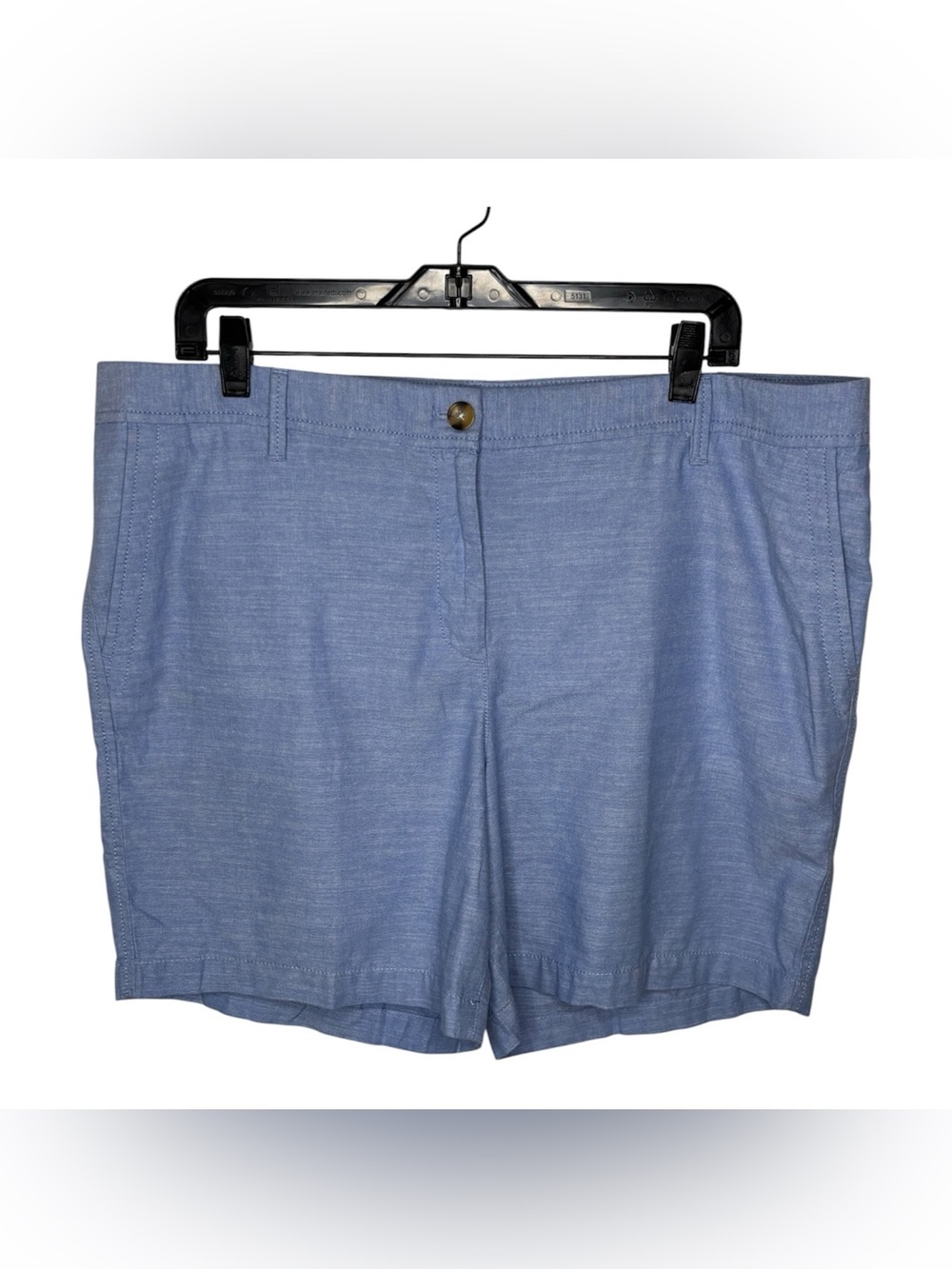 Talbots Relaxed Chino Shorts 7” Inseam Women’s Size 16 Light Blue Cotton
